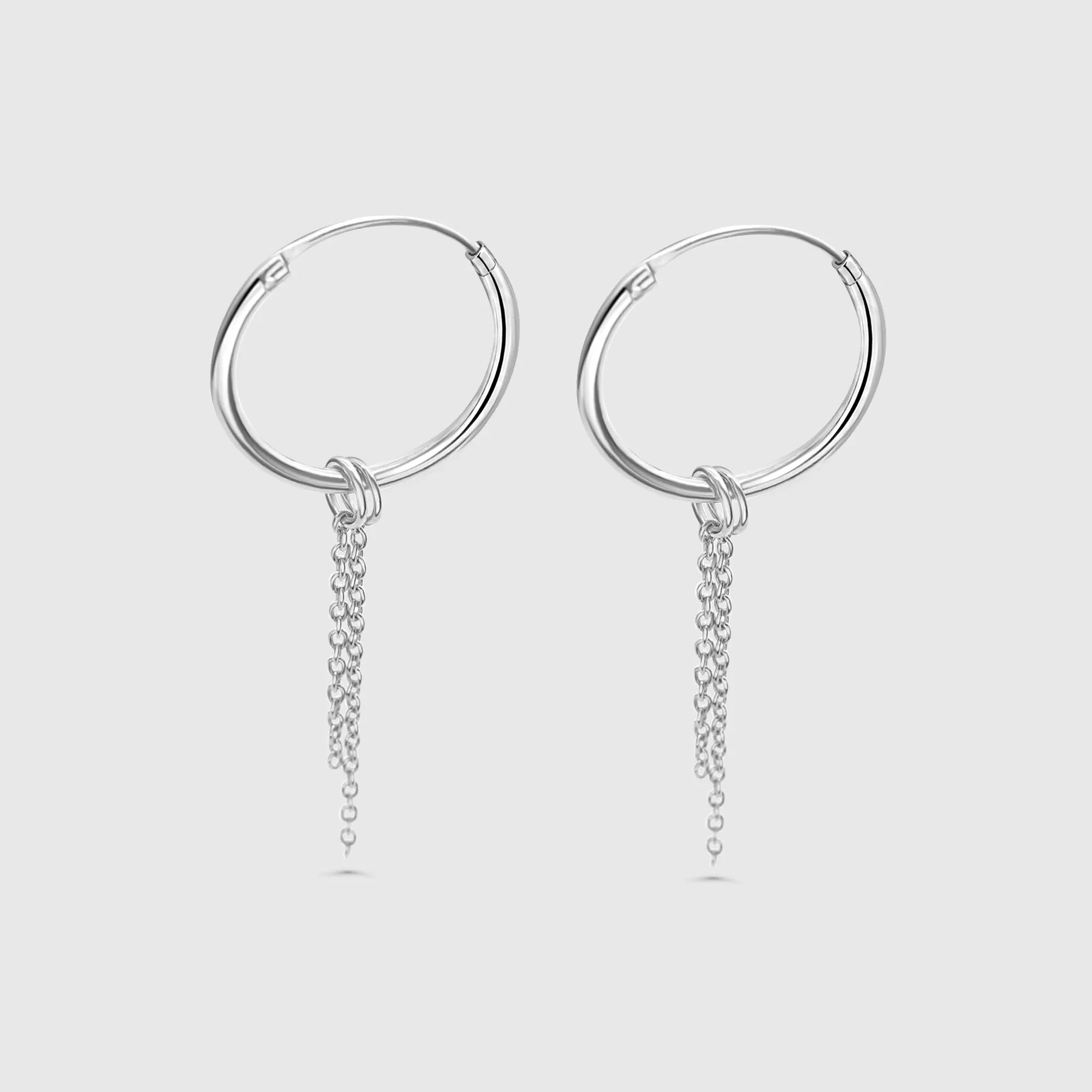 chain hoop charms