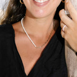 pearl & chain necklace