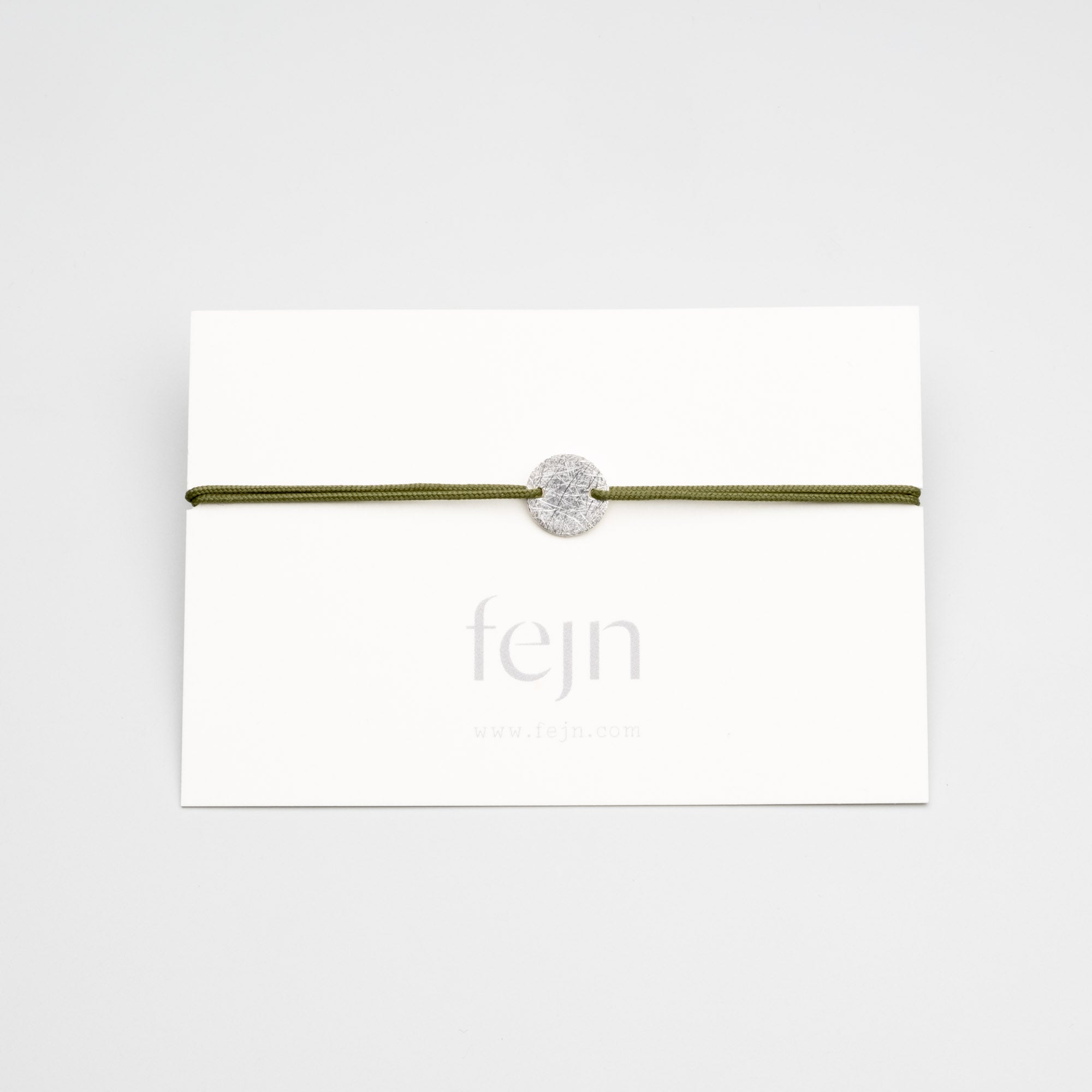 satin disc bracelet