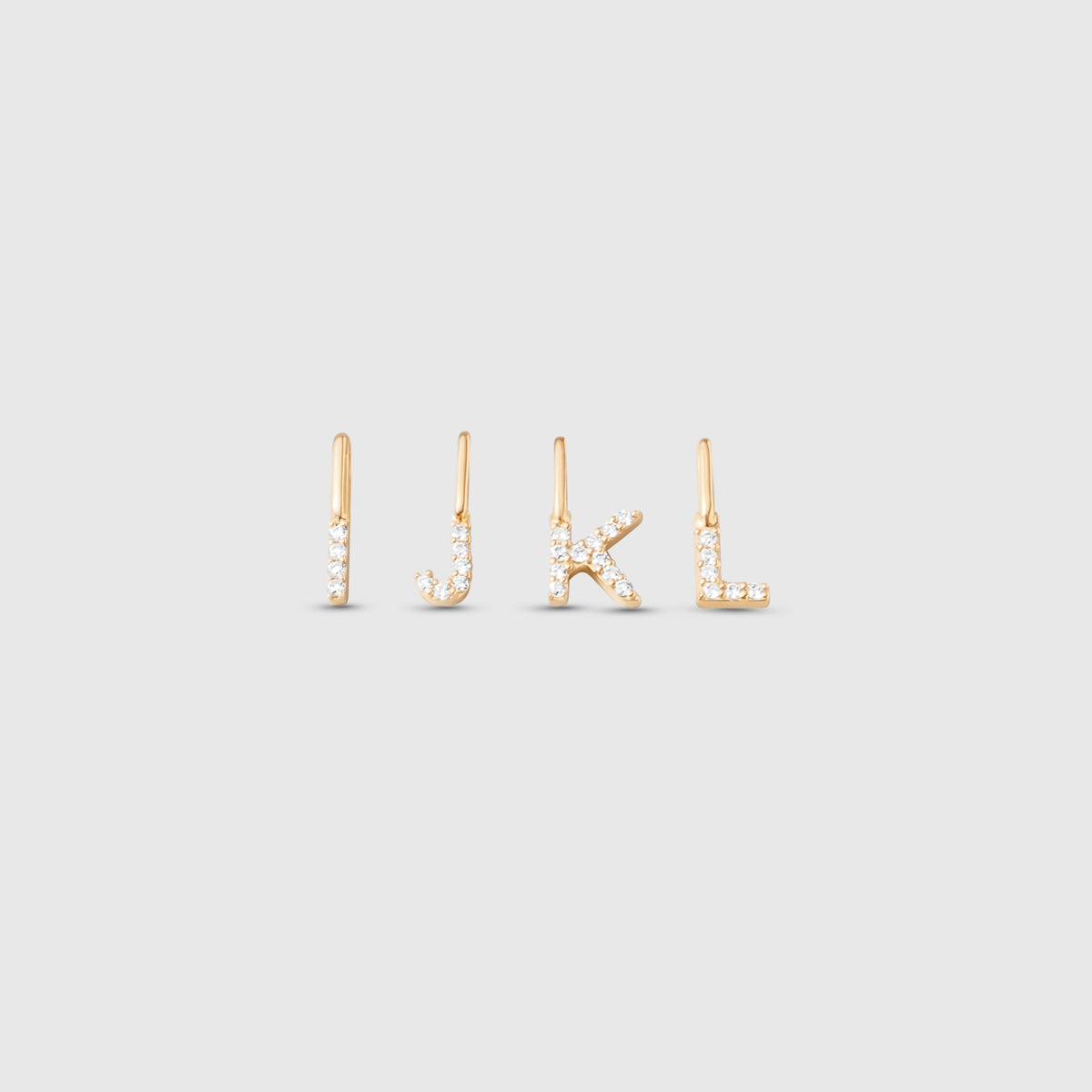 diamond letter necklace | solid gold