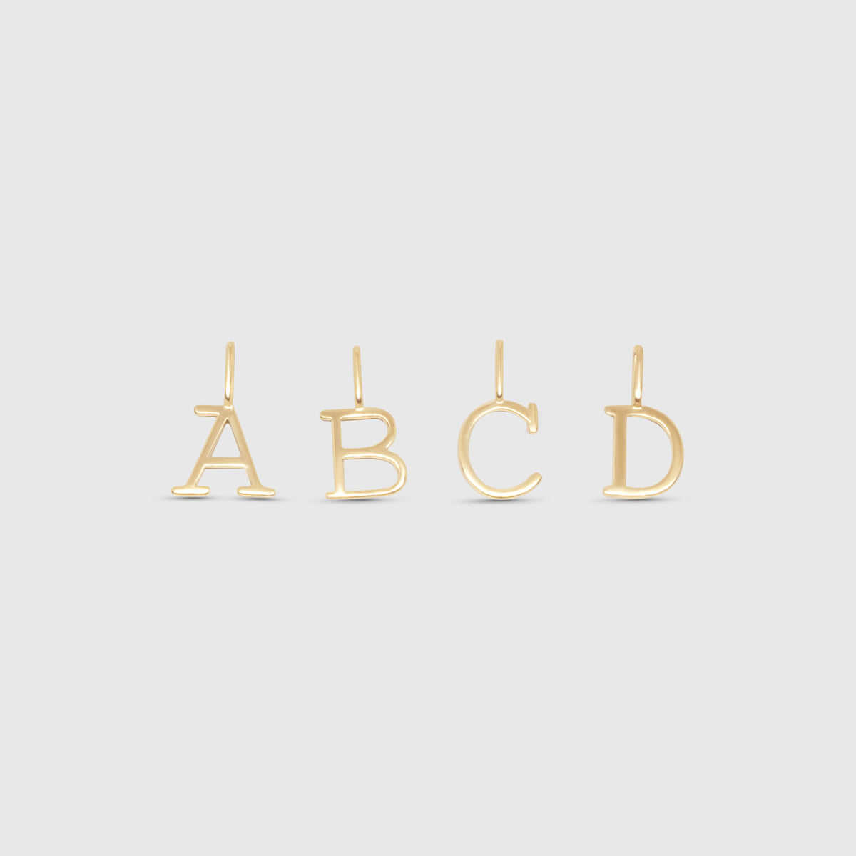 letter necklace | solid gold