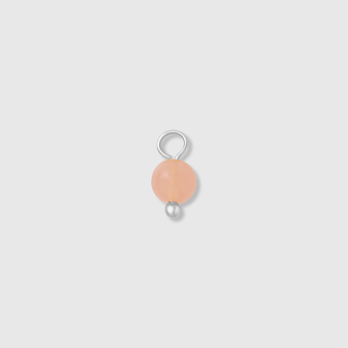 gemstone & pearl hoop charms