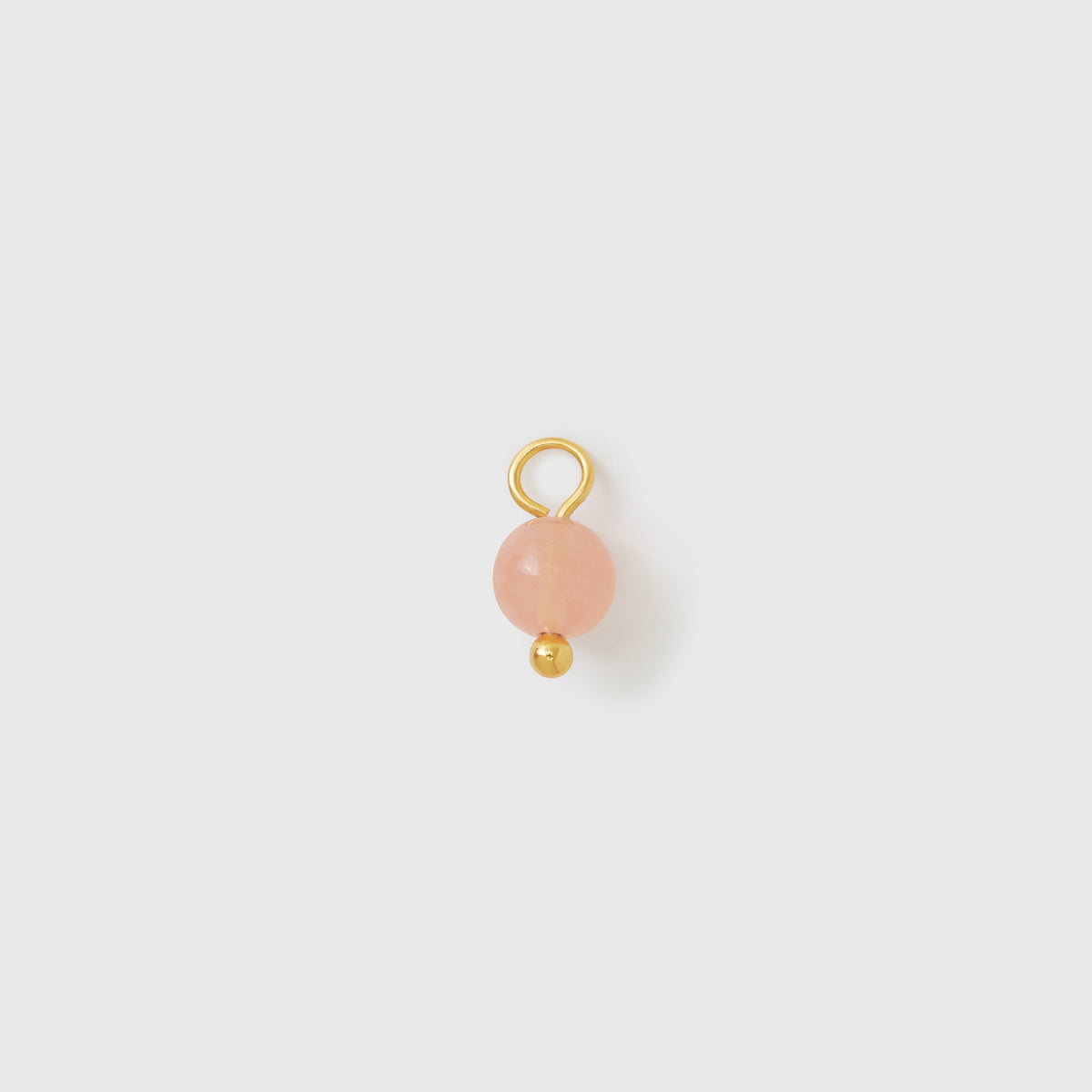 gemstone & pearl hoop charms