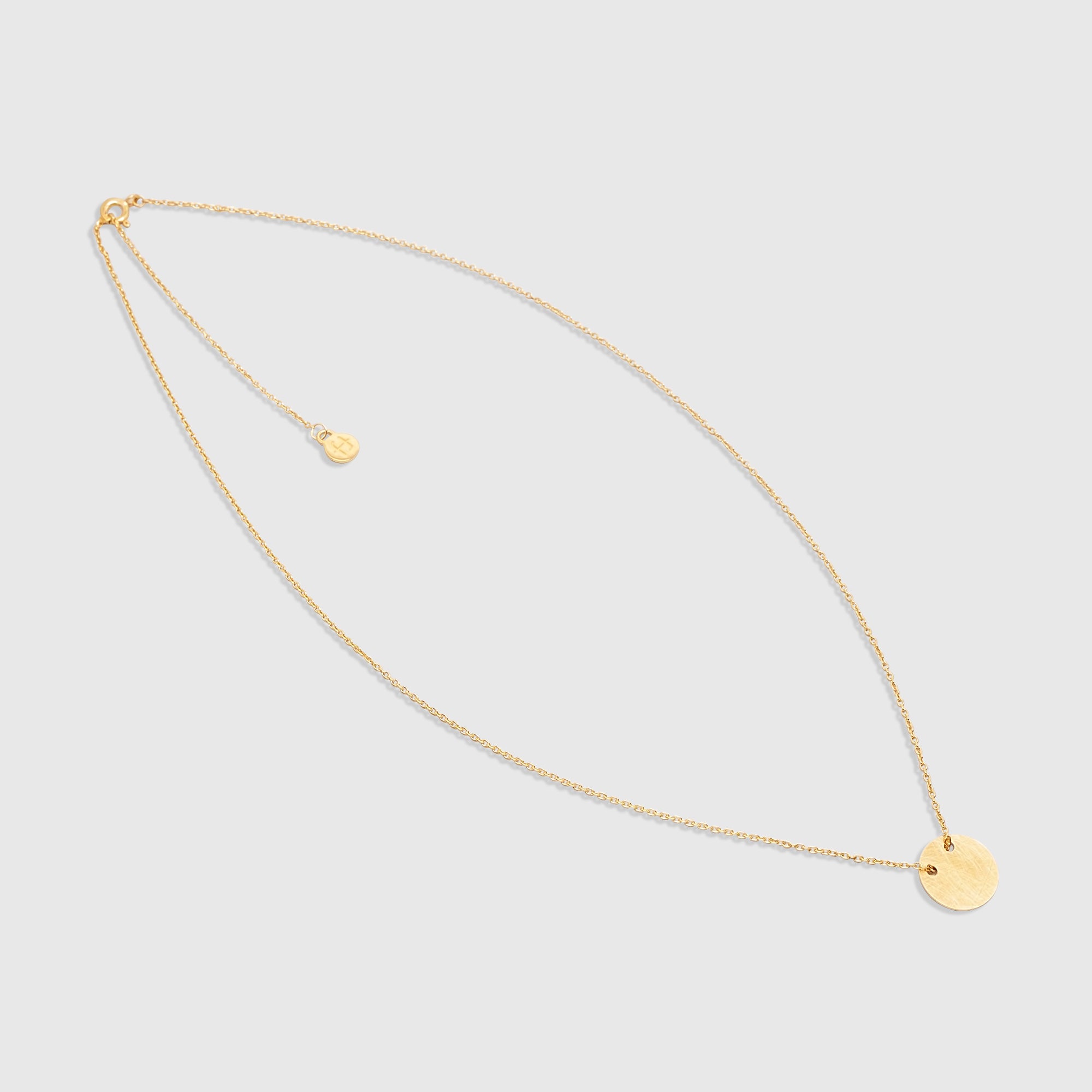 satin disc necklace