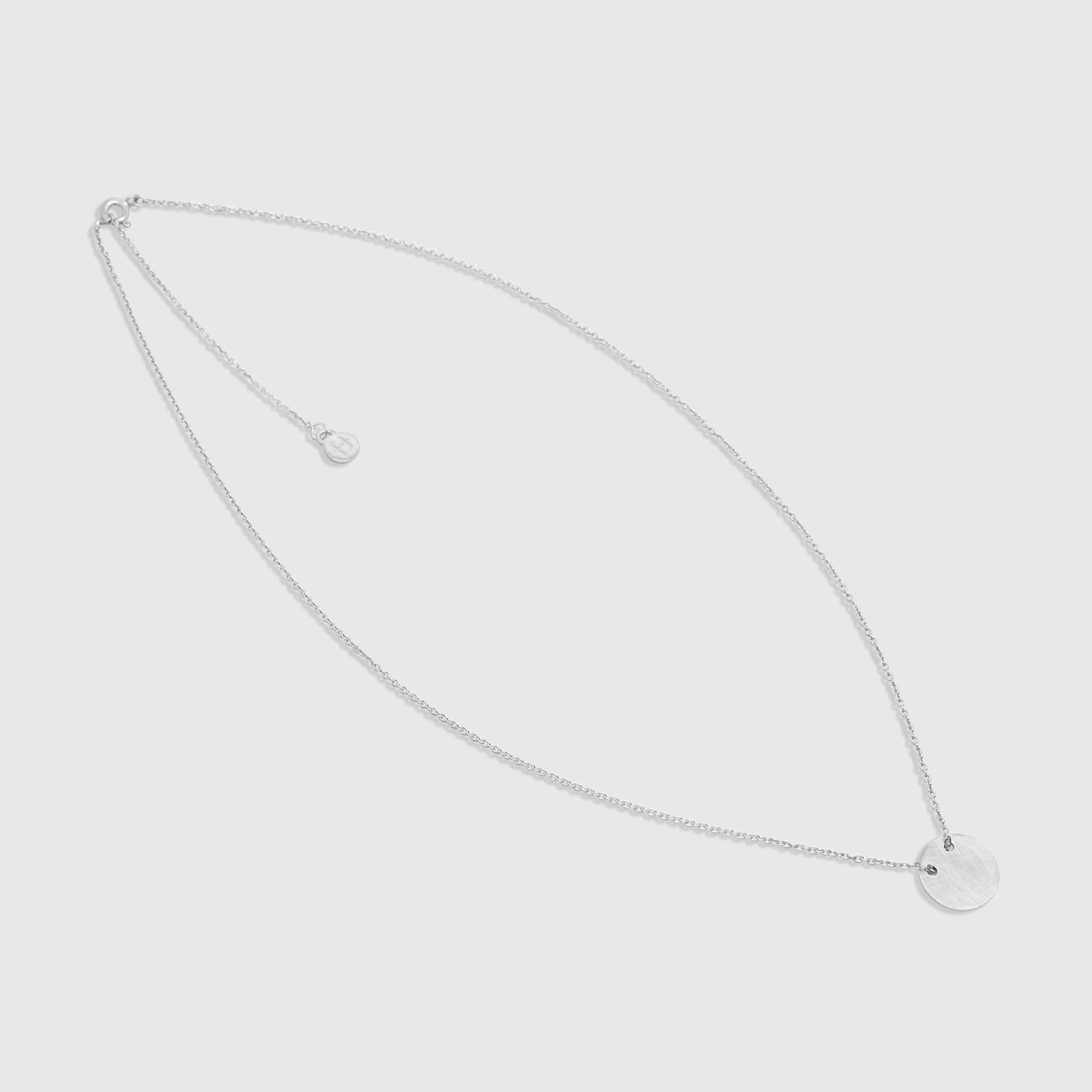 satin disc necklace