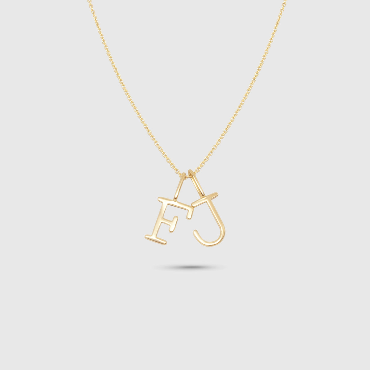 letter necklace | solid gold