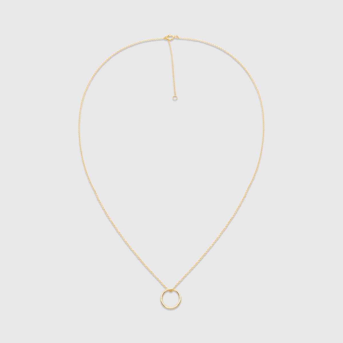 medium circle necklace | solid gold