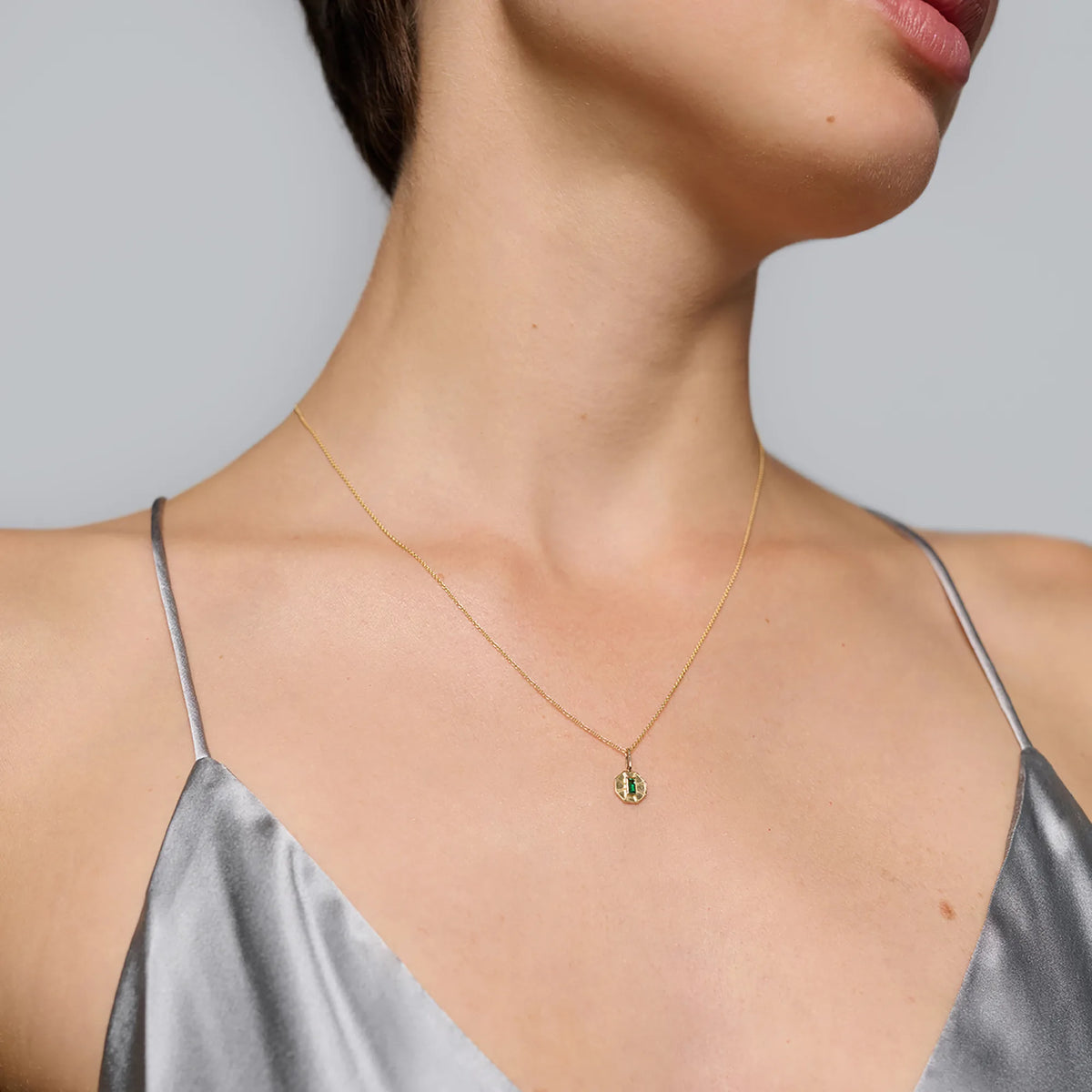 octagon charm | solid gold