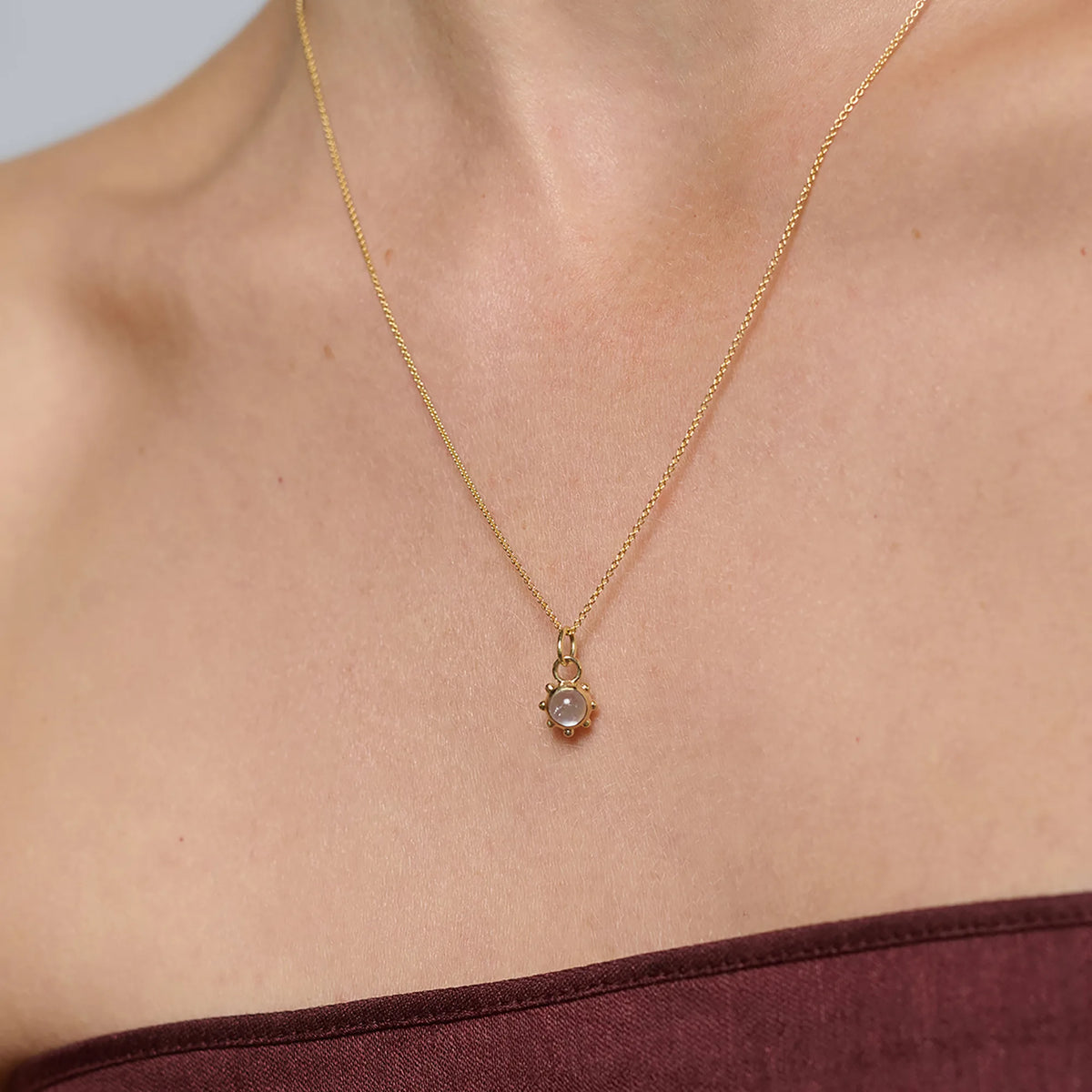 opal & blue topaz sun necklace | solid gold