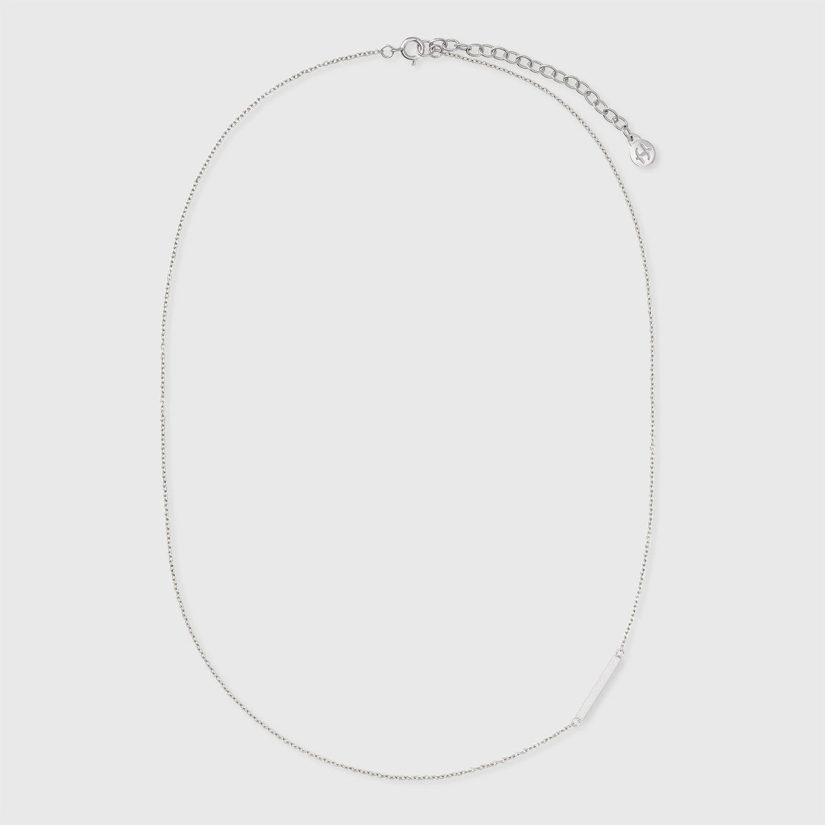 satin bar necklace