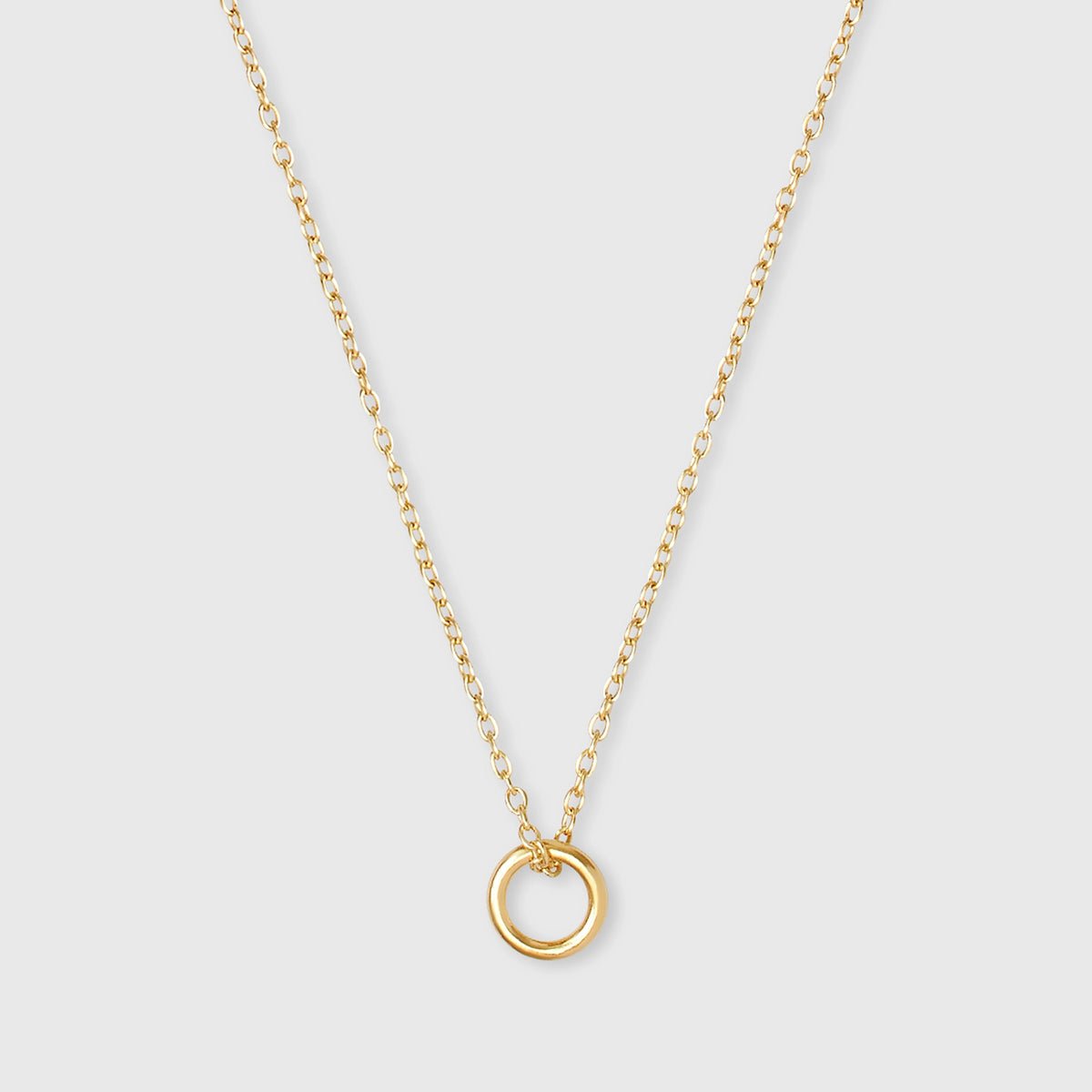 small circle necklace