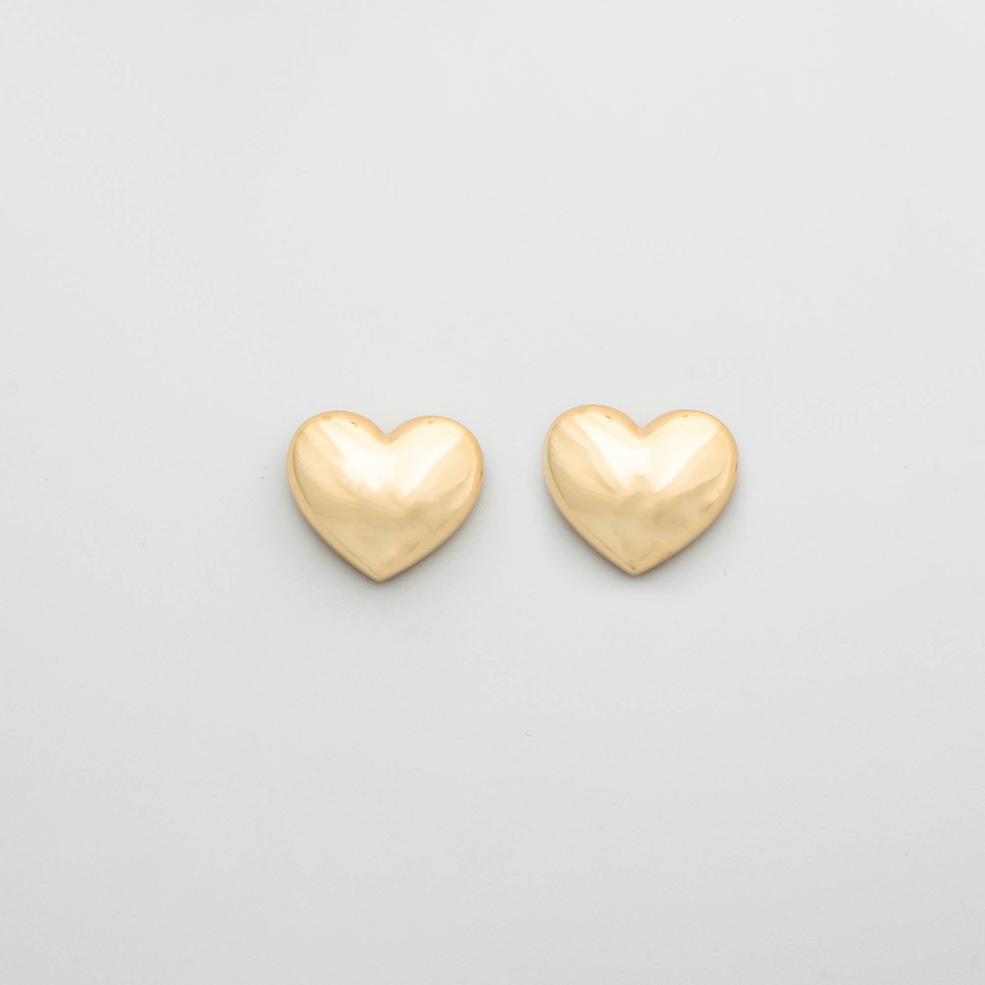 Ohrstecker big heart stud gold