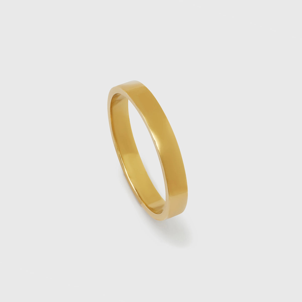 Wedding ring - shiny wedding band | solid gold