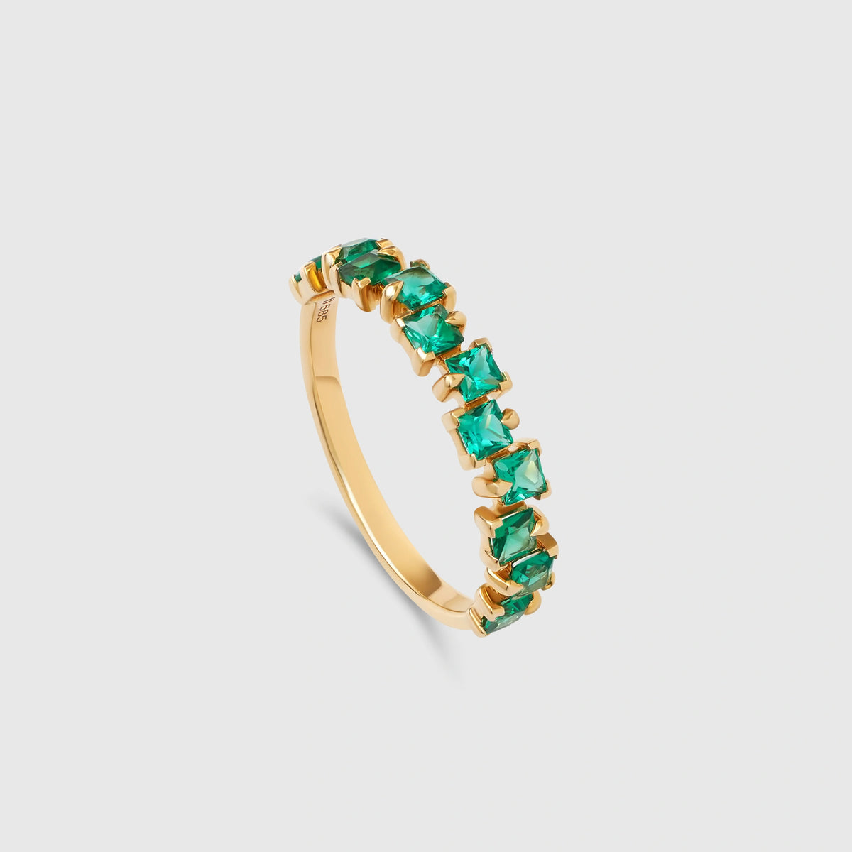the emerald princess ring | solid gold