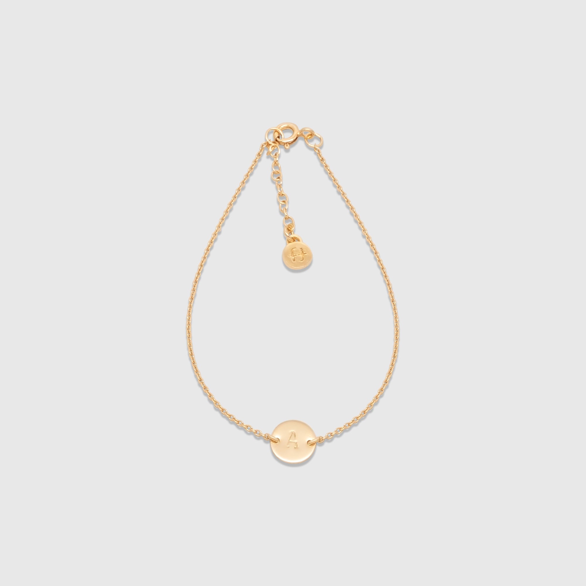 shiny disc bracelet - personalized