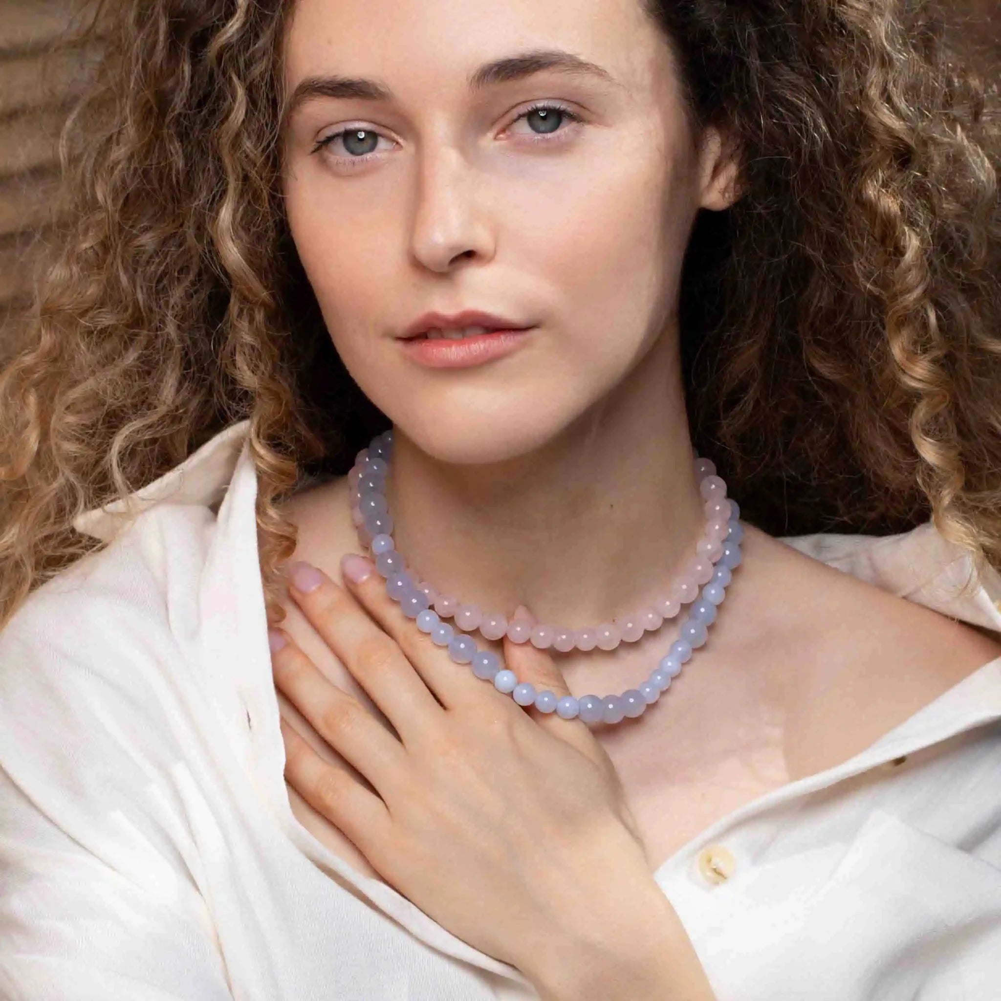 big bead choker necklace