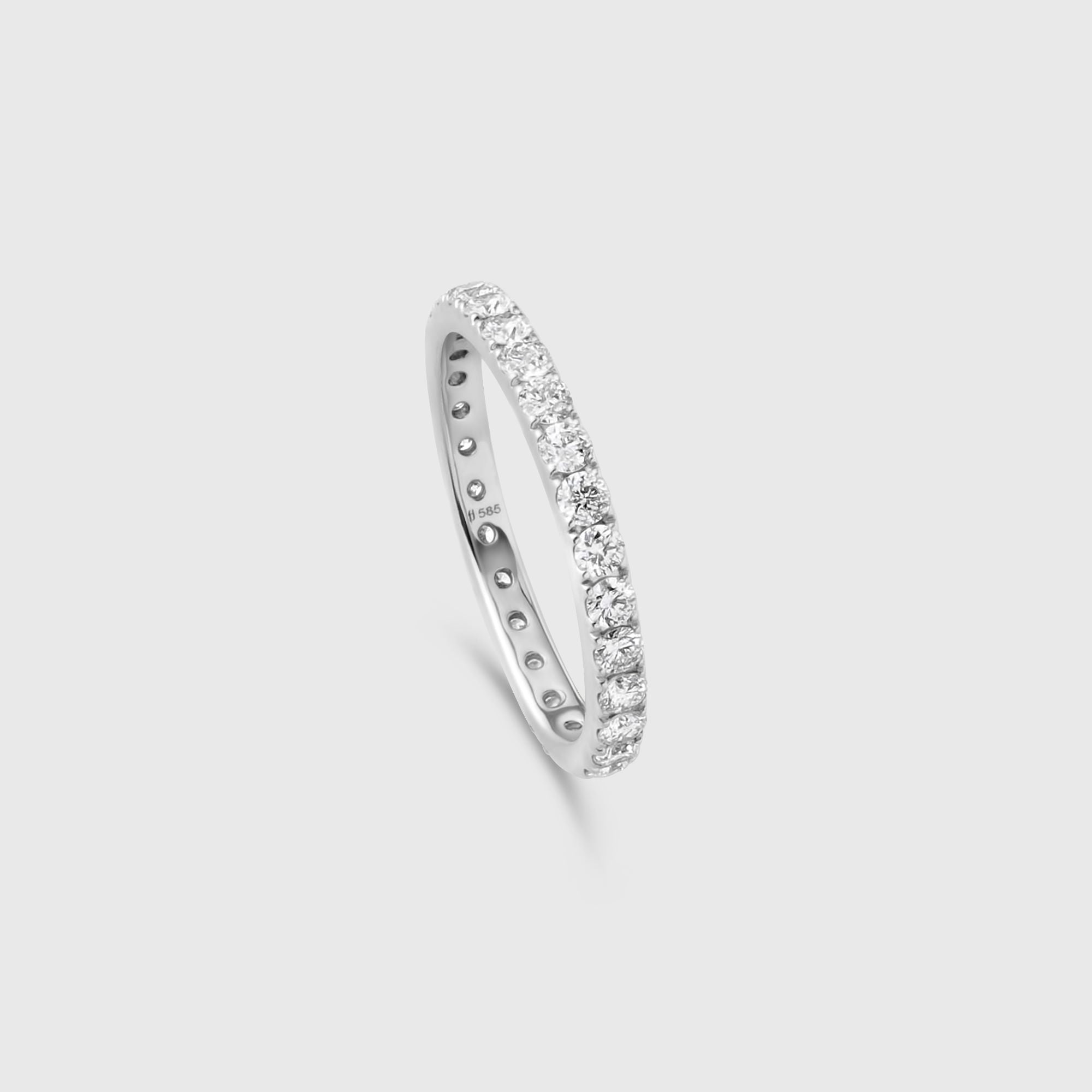 diamond band ring | solid gold