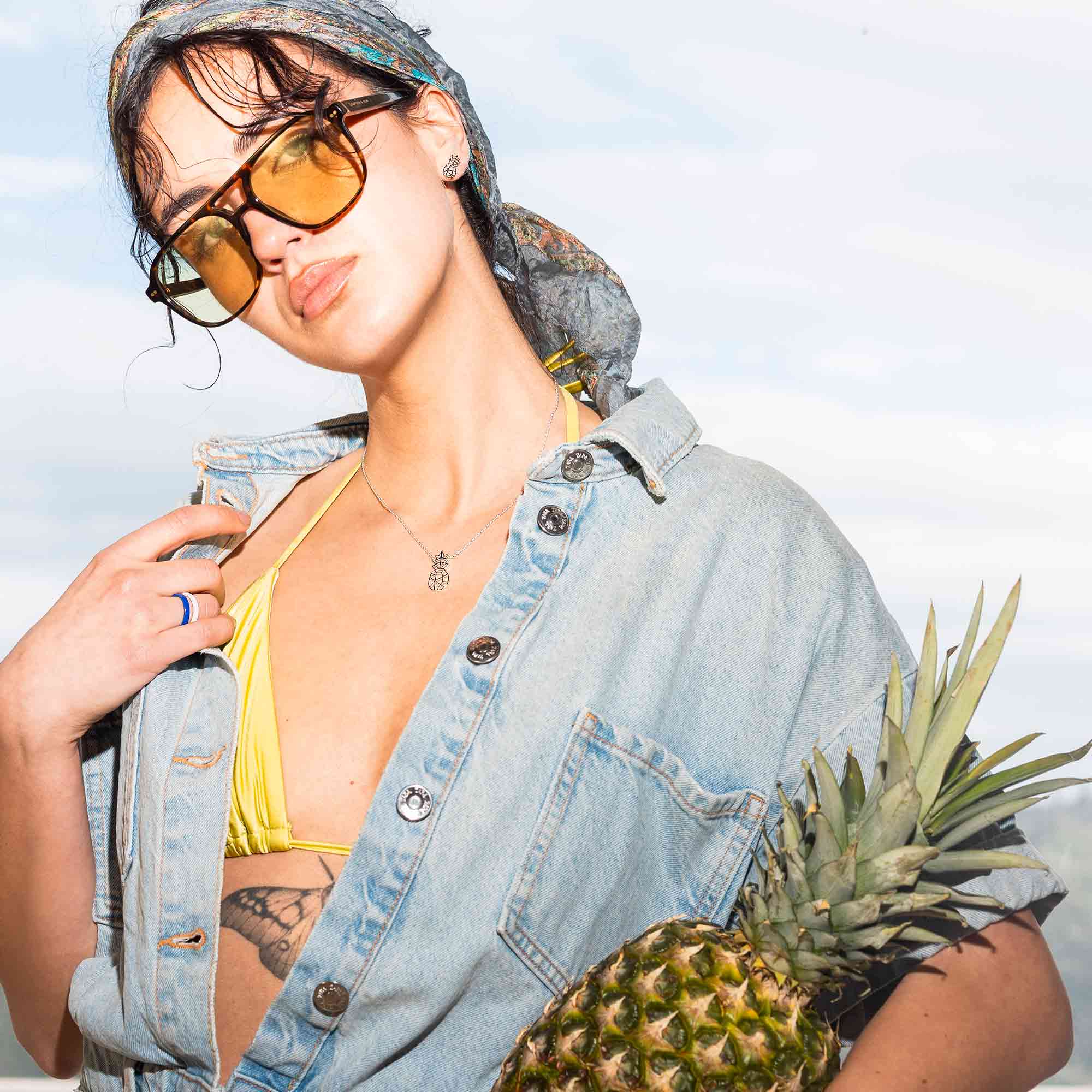 pineapple necklace
