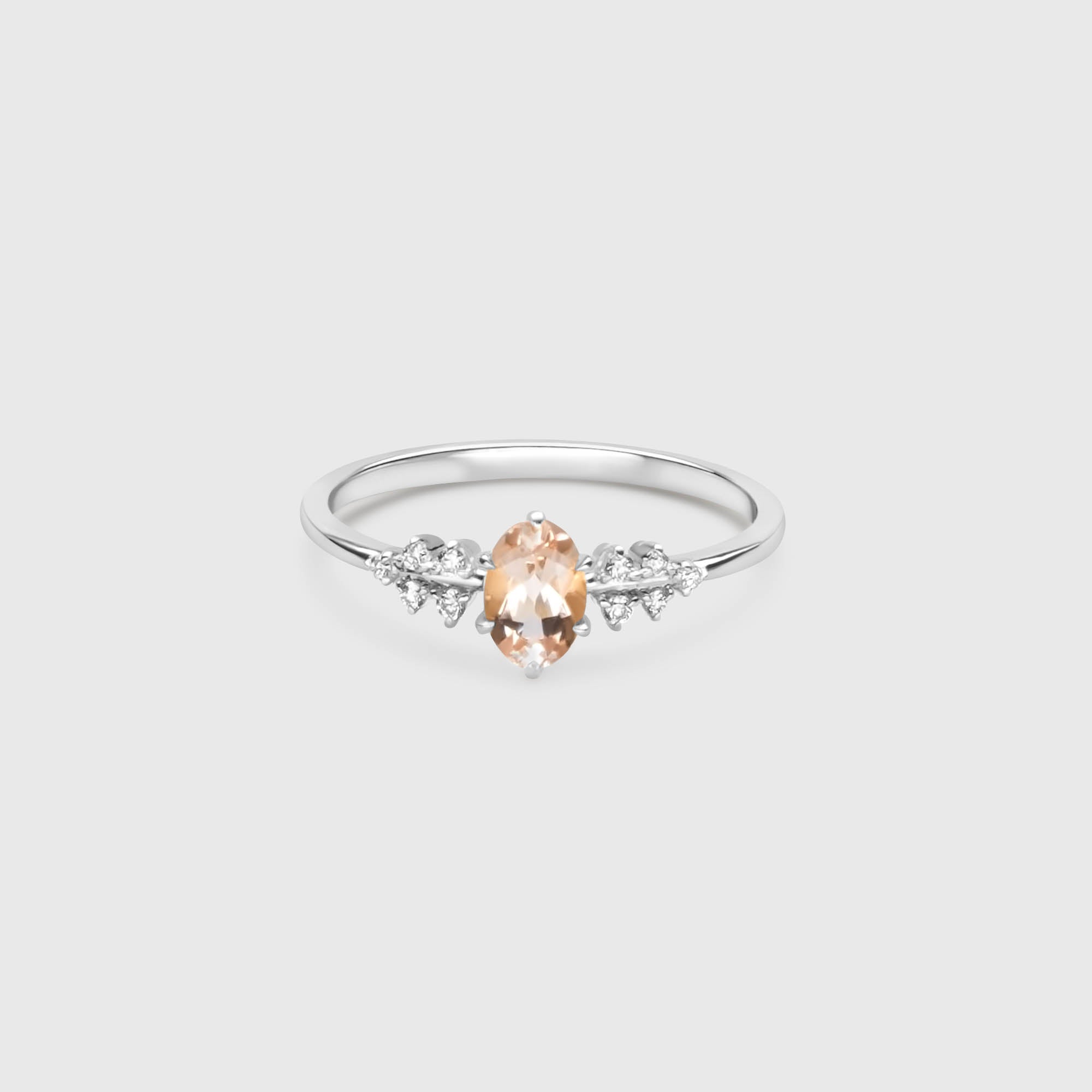the iconic morganite engagement ring | solid gold