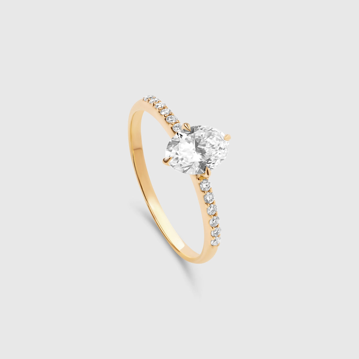 the grande engagement ring | solid gold