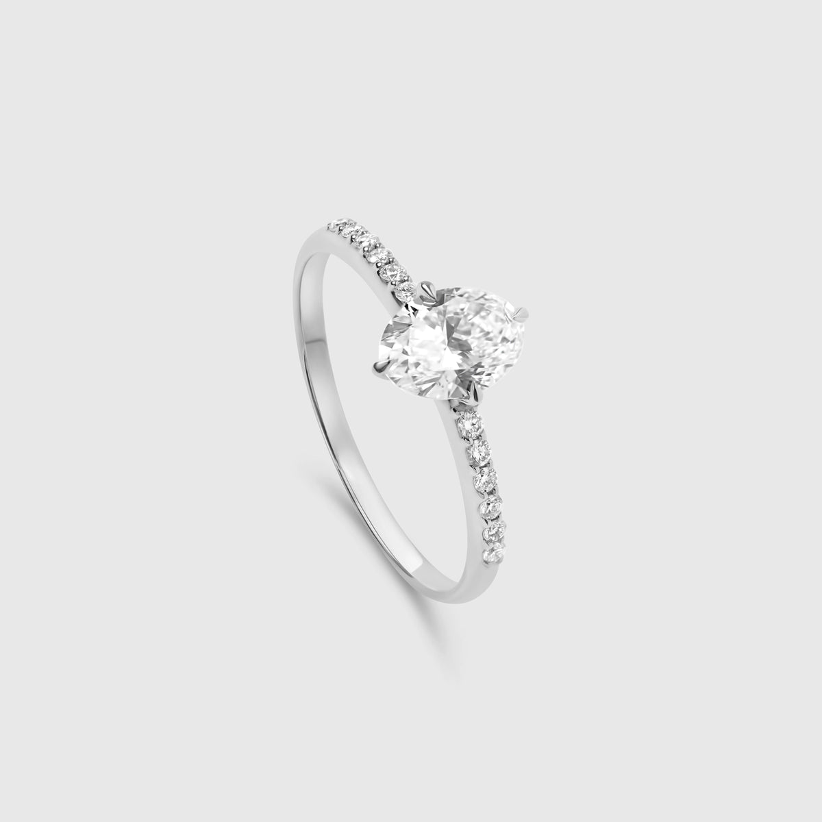 the grande engagement ring | solid gold