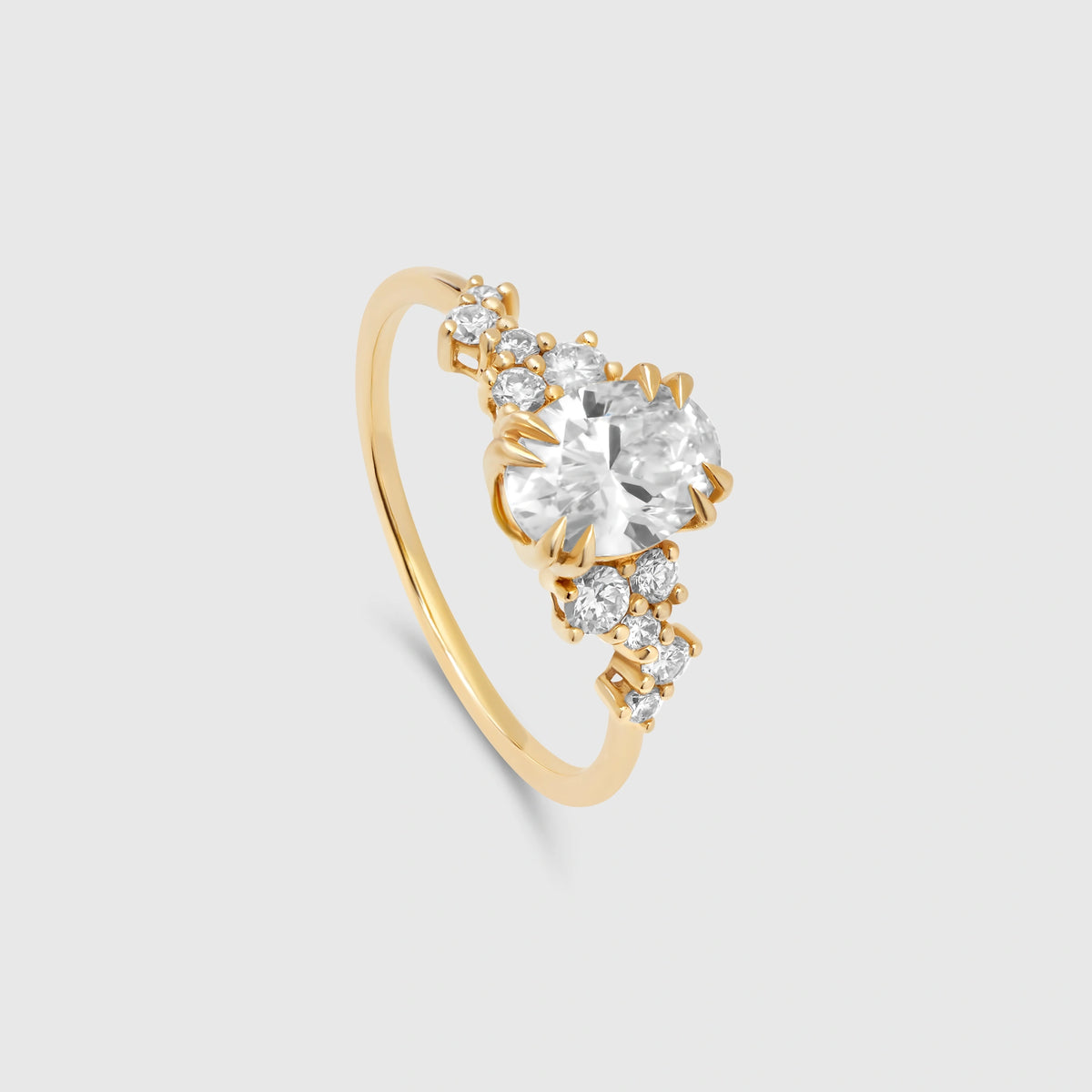 the magnolia engagement ring | solid gold