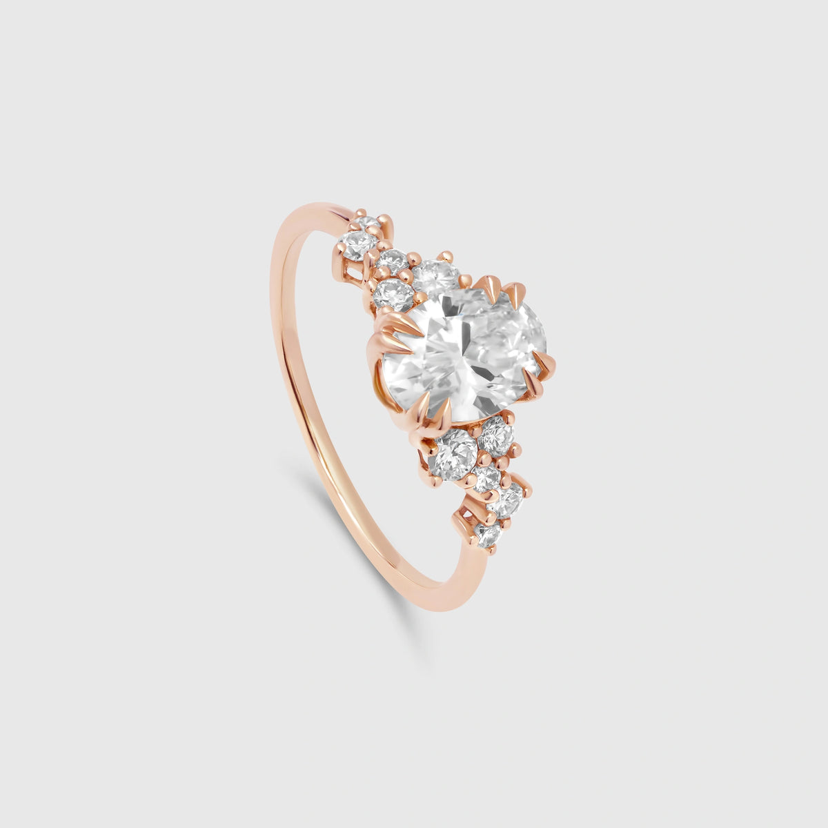 the magnolia engagement ring | solid gold