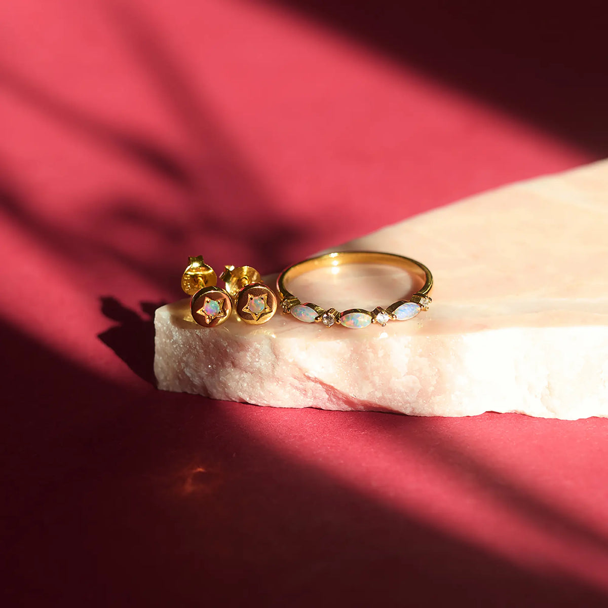 opal sparkle ring