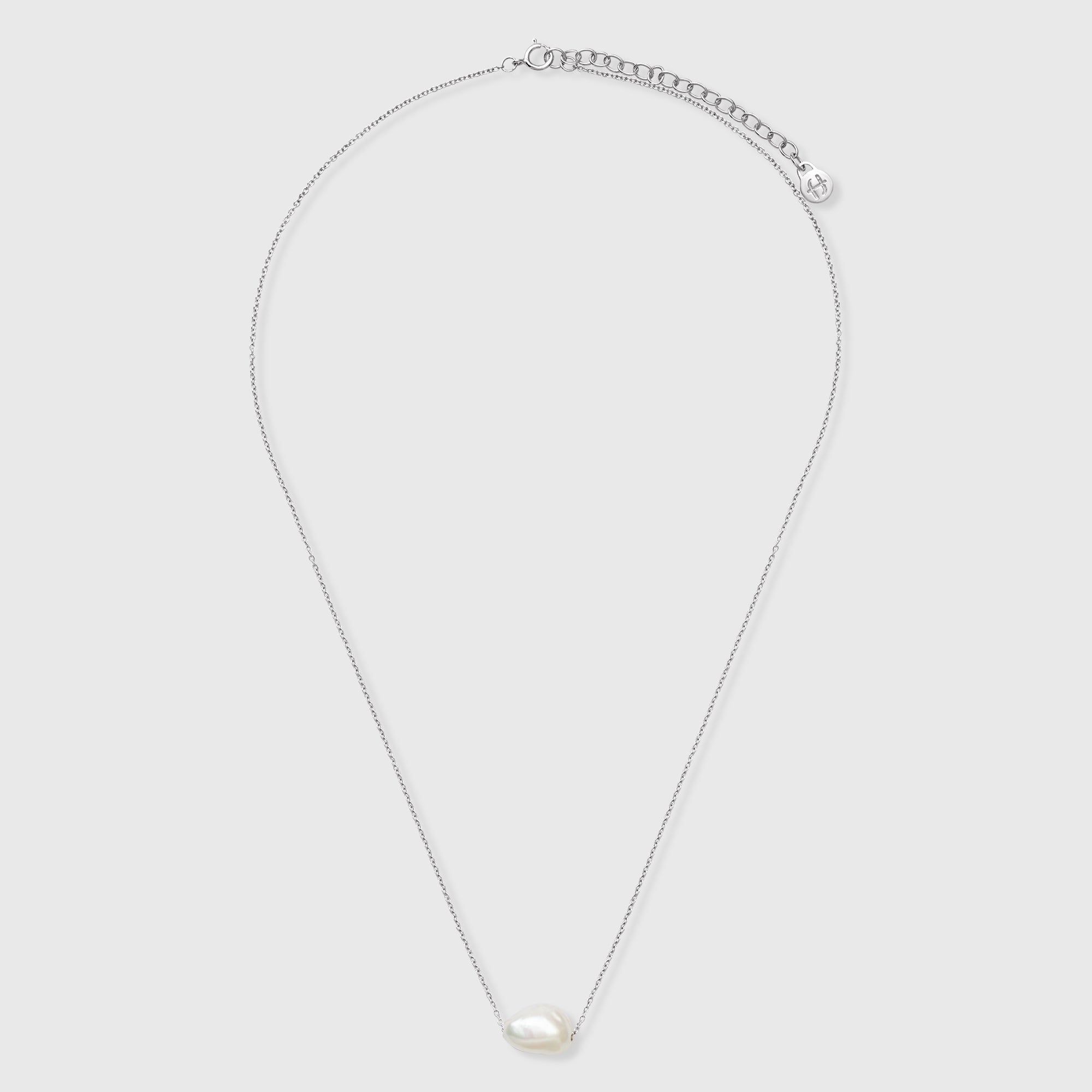 chunky single pearl necklace