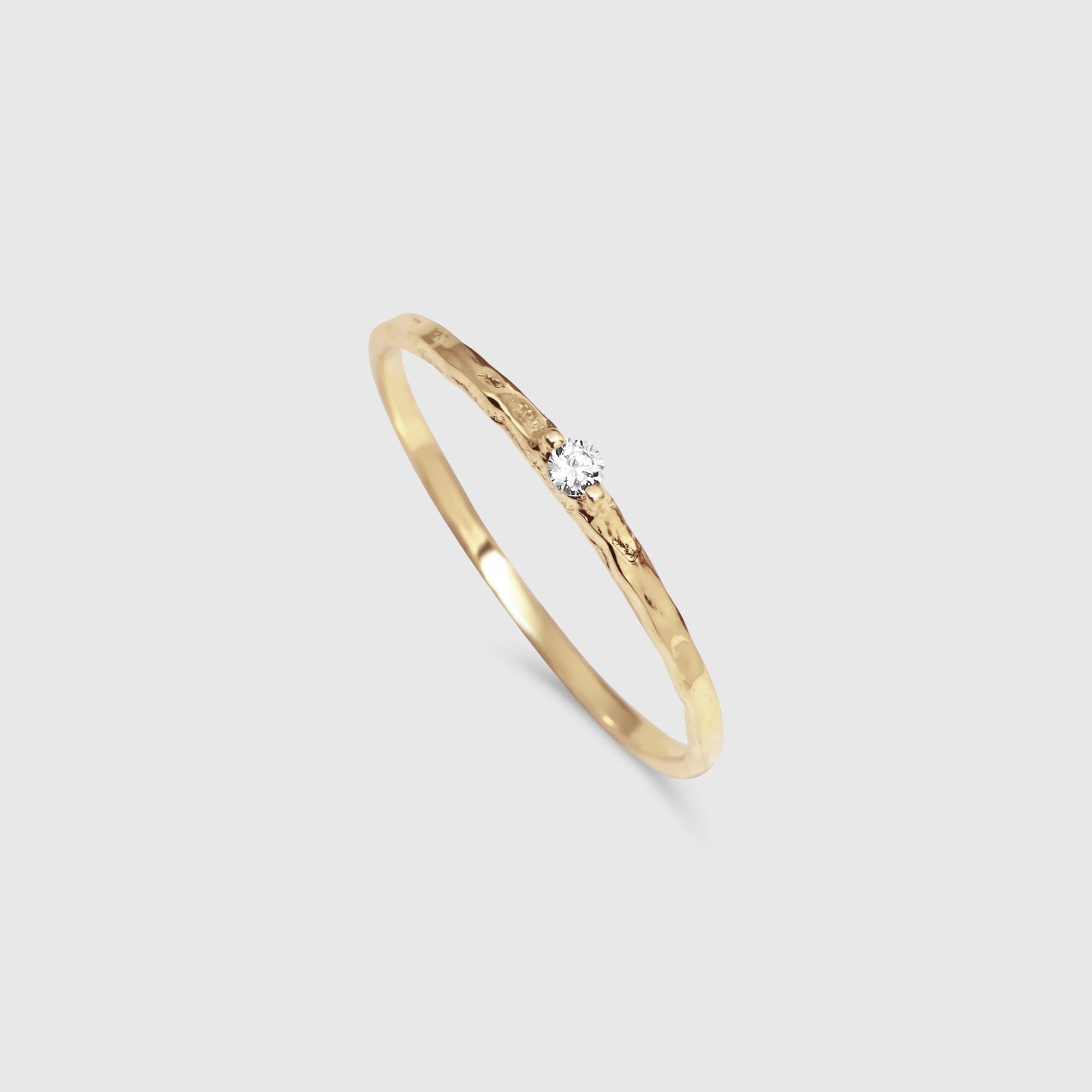 hammered sparkle ring