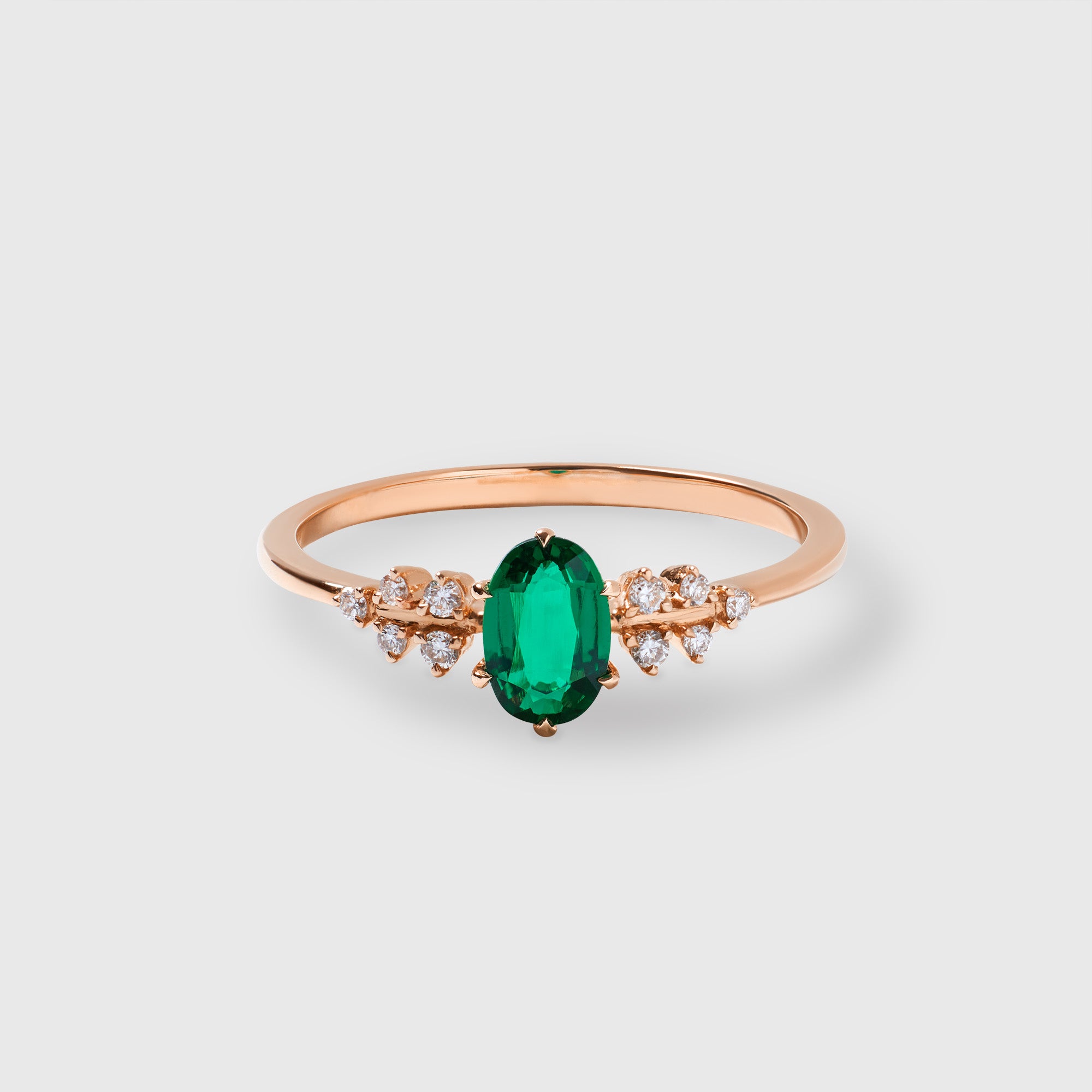 the iconic emerald engagement ring | solid gold