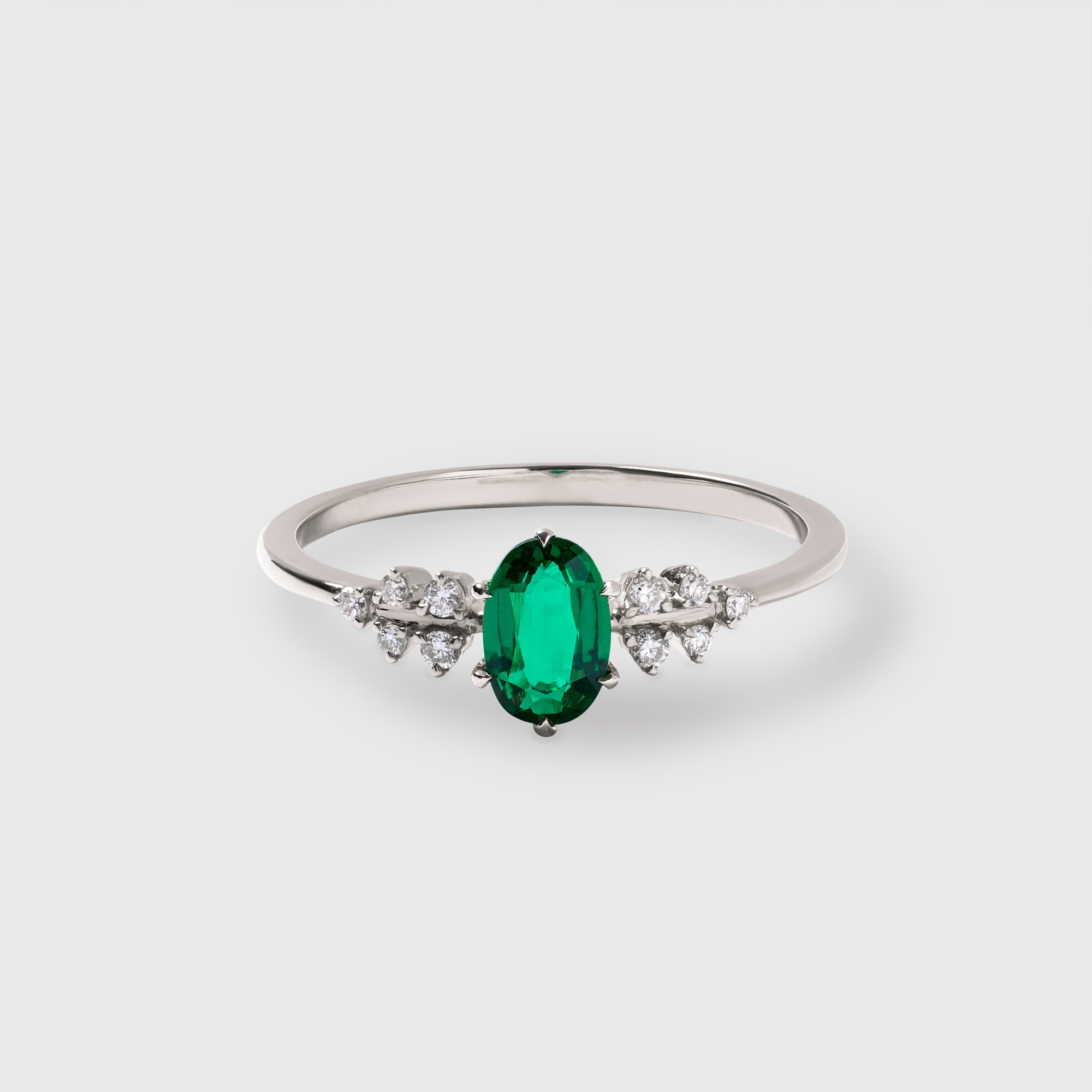 the iconic emerald engagement ring | solid gold