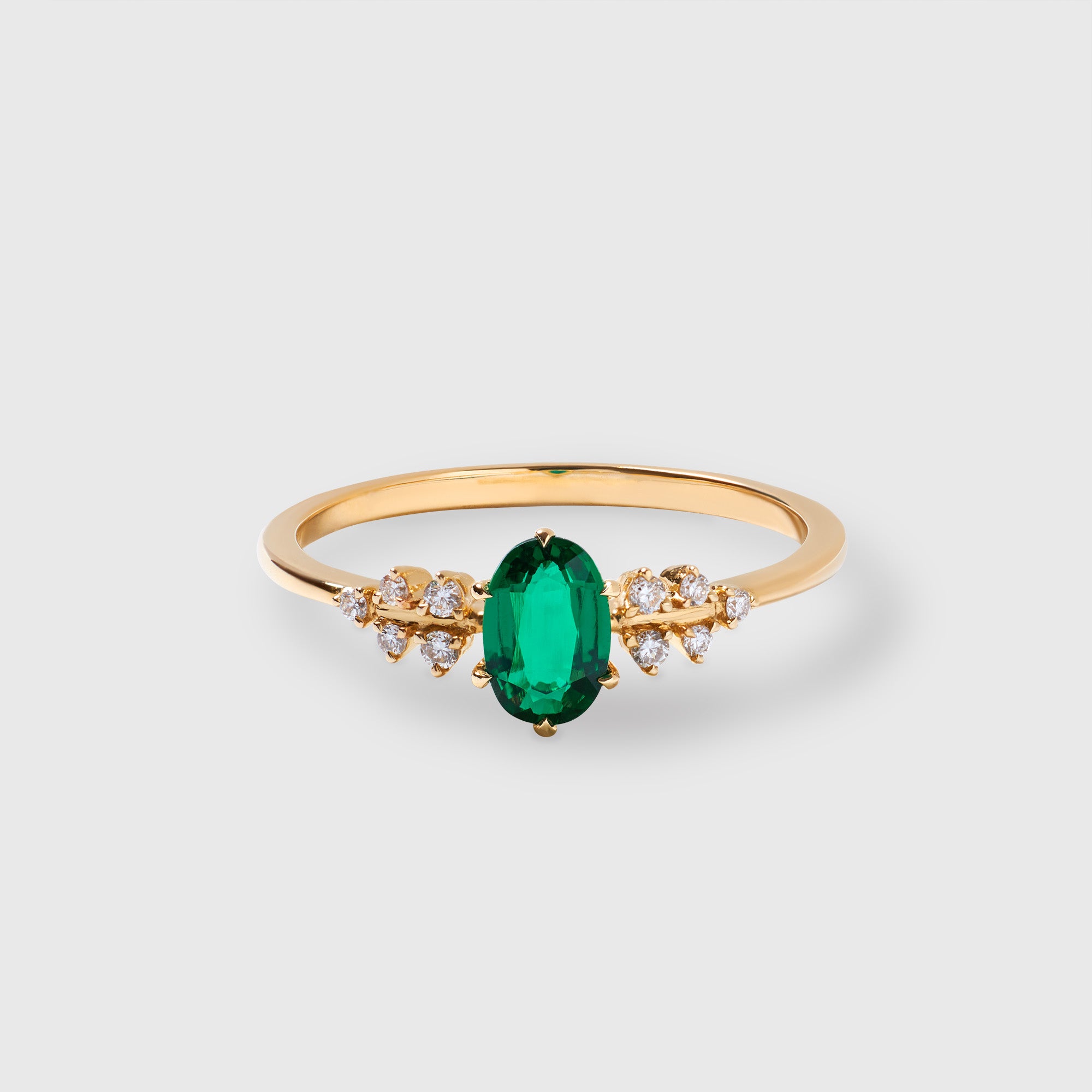 the iconic emerald engagement ring | solid gold