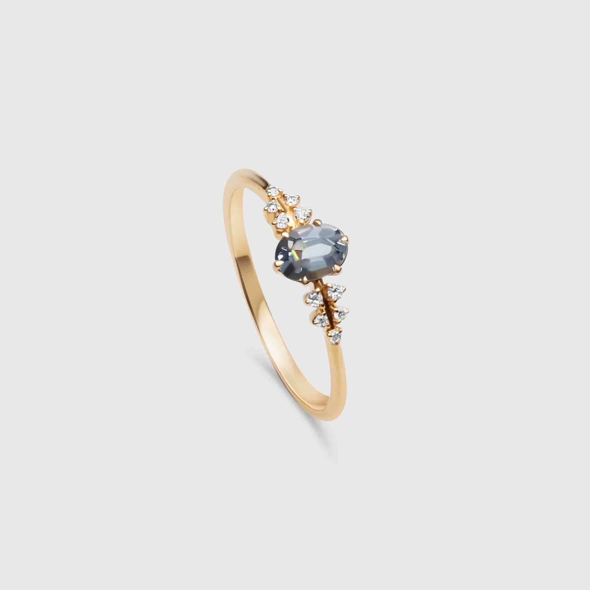 the iconic spinel engagement ring | solid gold