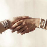 mantra bracelet silver