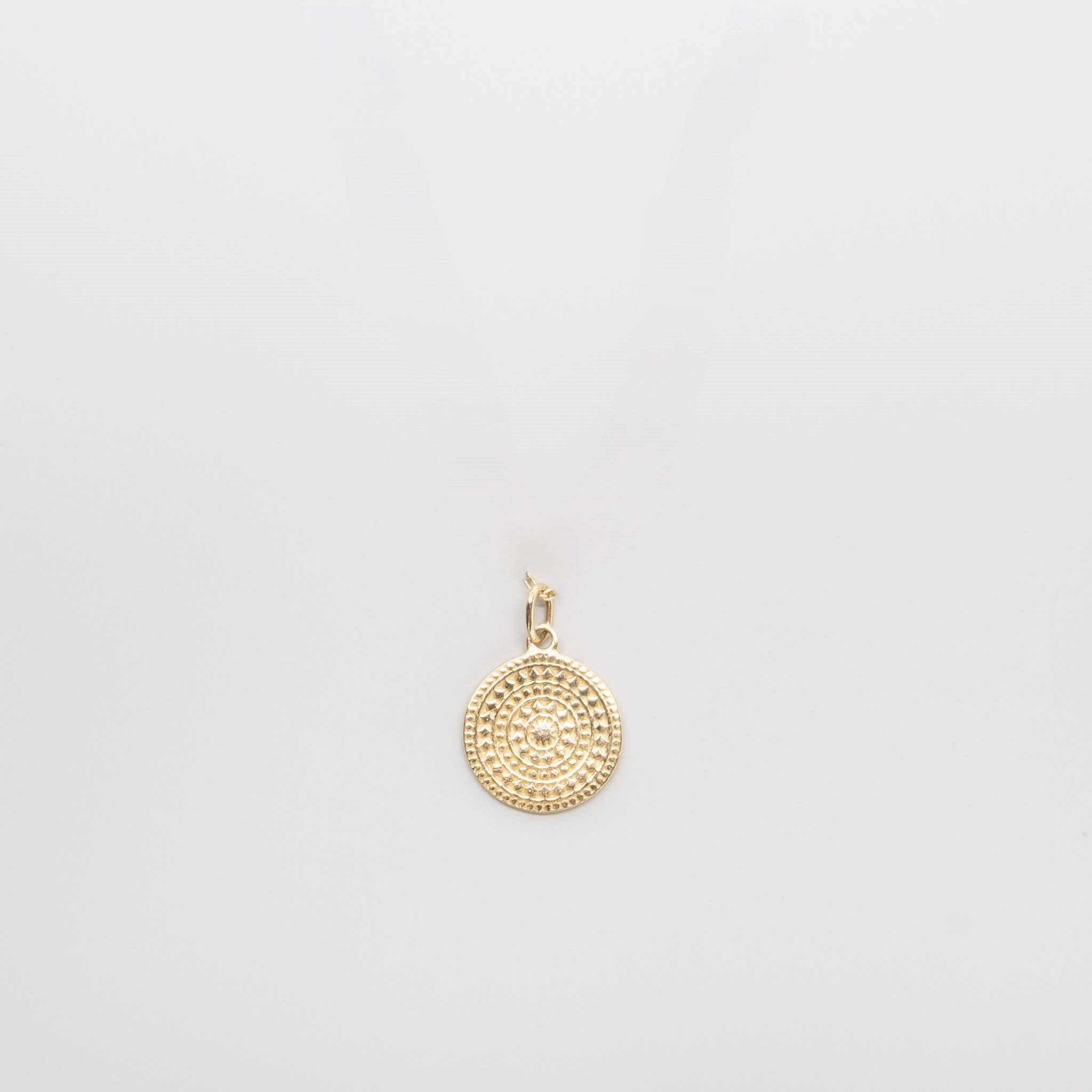 ornament necklace charm | solid gold