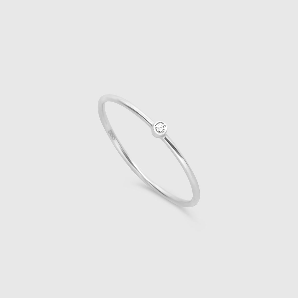 single diamond ring | solid gold