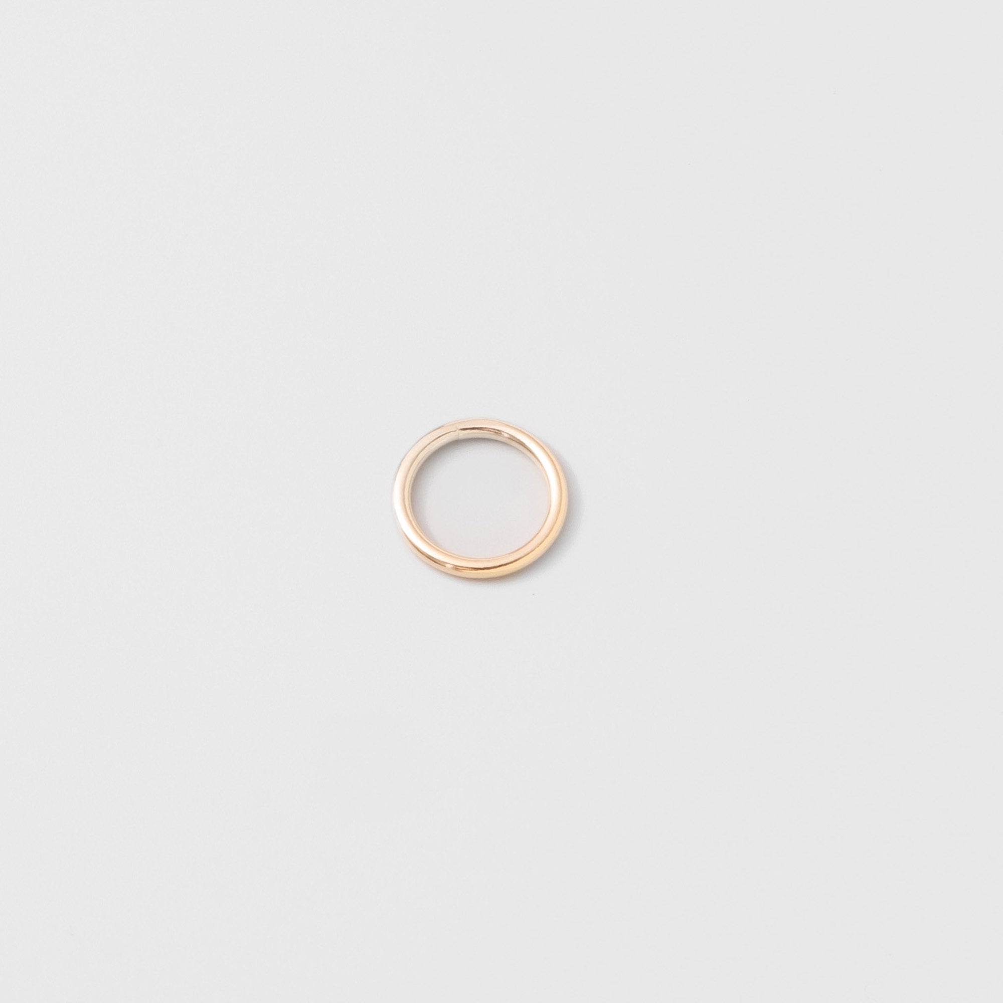 medium circle necklace charm | solid gold