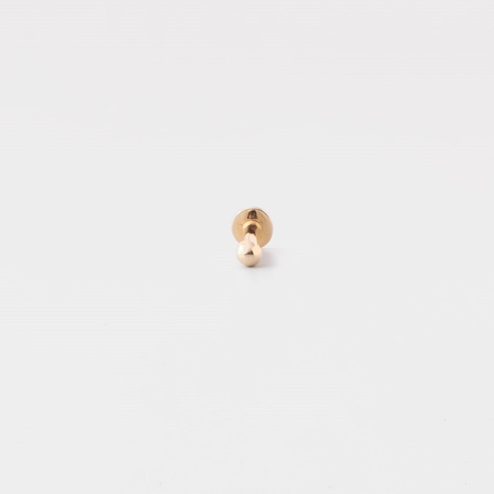 tiny helix stud | solid gold