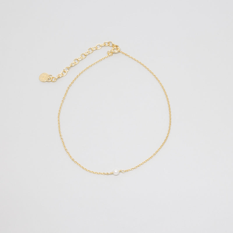 single pearl anklet