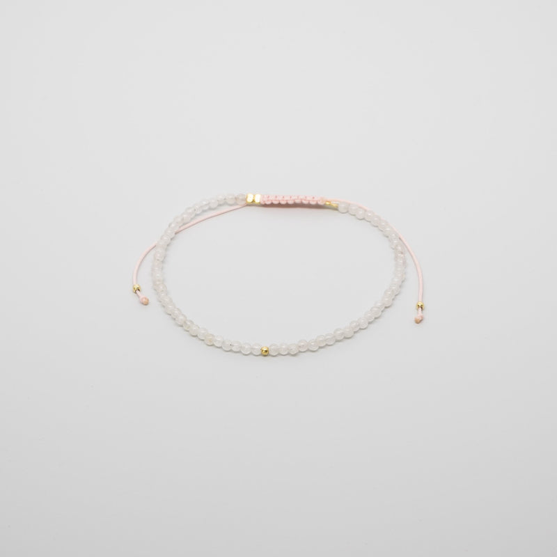 armband geburtsstein Oktober Rosenquartz gold
