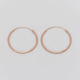 creole simple hoop roségold M