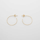 tiny twisted hoop - XS / M