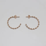 gedrehte creole twisted hoop rosegold M