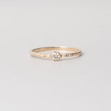 the modern engagement ring | solid gold