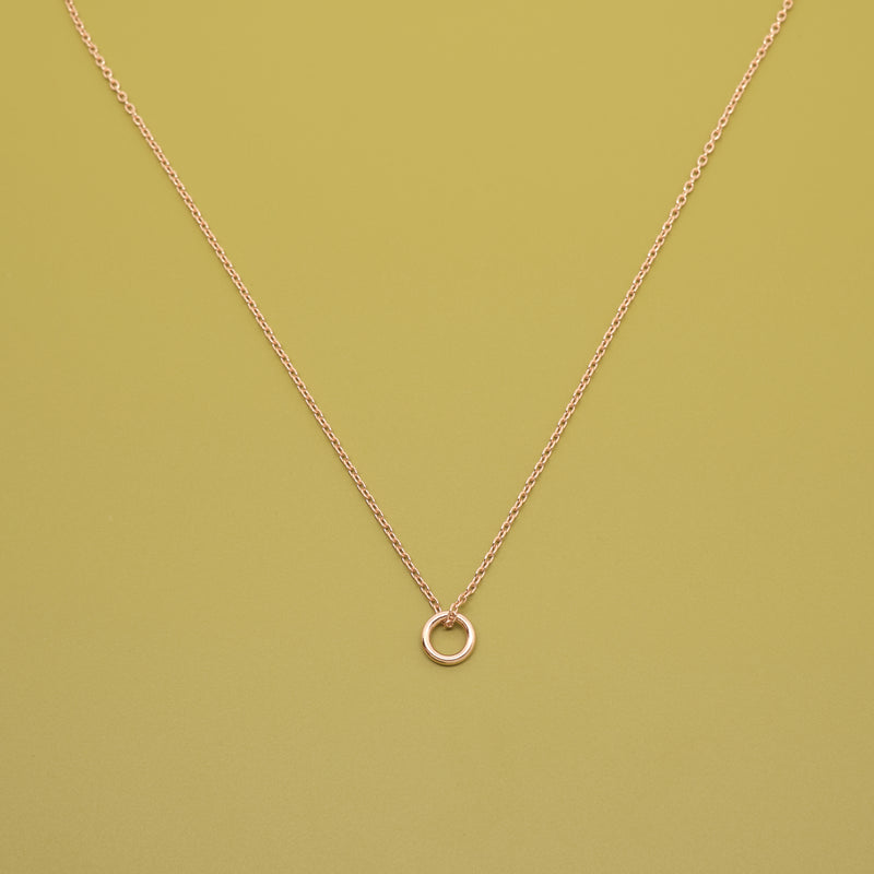 small circle necklace