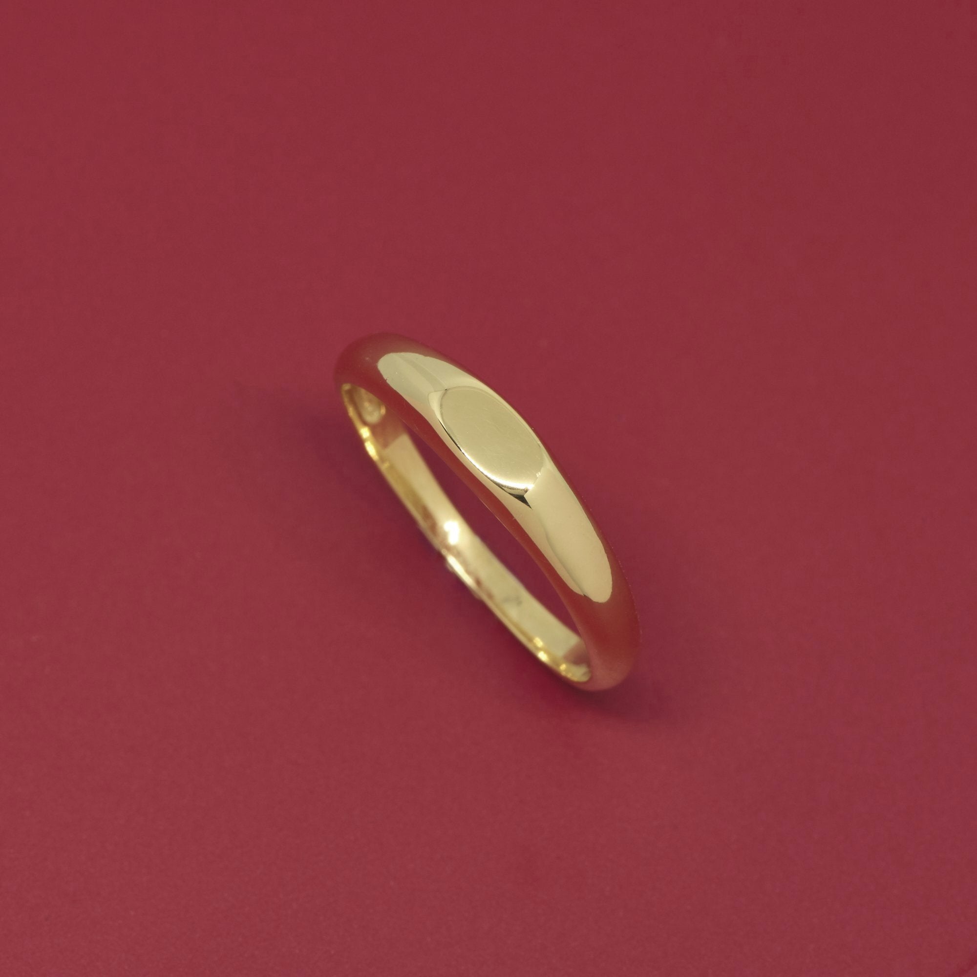 Ring Siegelring Optik glänzend gold