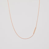 stabkette bar necklace roségold