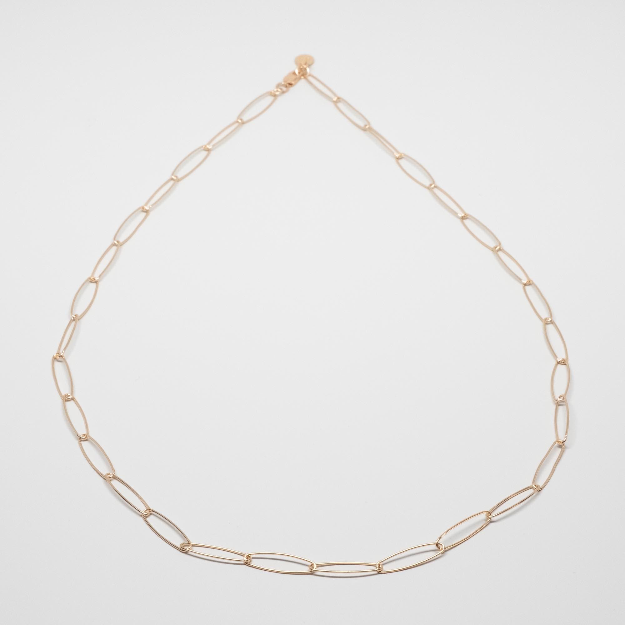 Gliederkette chain necklace rosegold
