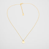 shiny disc necklace - M/L - personalized